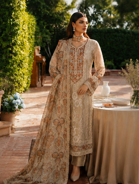 Ramsha Unstitched 3 Piece