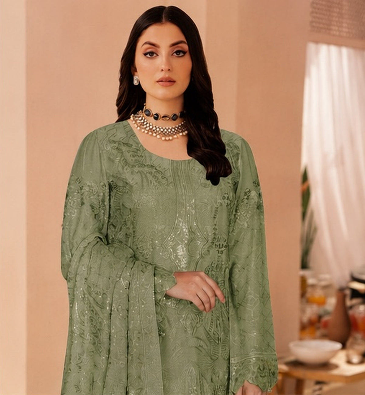Ramsha Unstitched 3 Piece