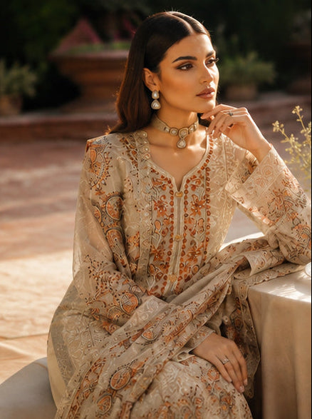 Ramsha Unstitched 3 Piece
