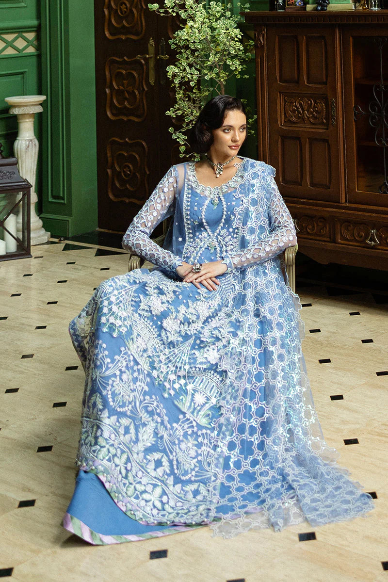 Hemline Inception Before the Rain HUNWD250108 Unstitched Wedding Suit - Powder Blue