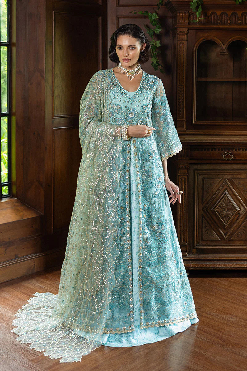 Hemline Inception Endless Love HUNWD250102 Unstitched Wedding Suit - Ice Blue
