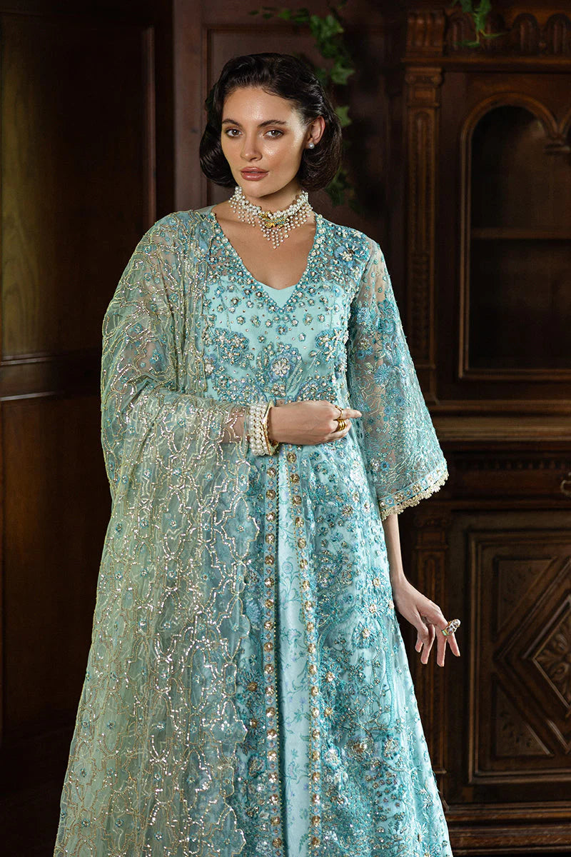 Hemline Inception Endless Love HUNWD250102 Unstitched Wedding Suit - Ice Blue