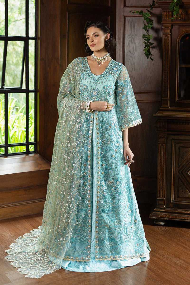 Hemline Inception Endless Love HUNWD250102 Unstitched Wedding Suit - Ice Blue