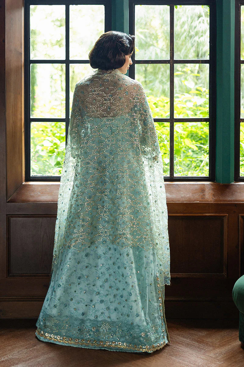 Hemline Inception Endless Love HUNWD250102 Unstitched Wedding Suit - Ice Blue
