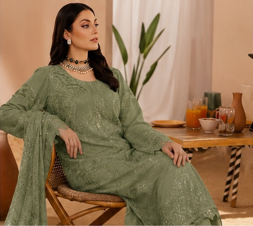 Ramsha Unstitched 3 Piece