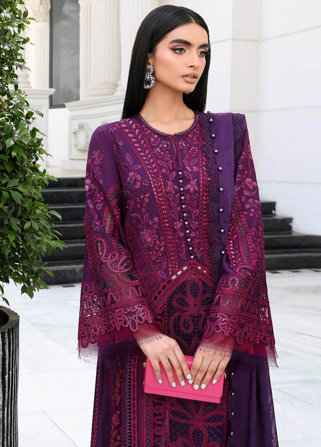 Maria.B Lawn Volume-26 Design D14 Unstitched 3 Piece - Multicolour