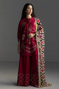 COCO by Zara Shahjahan Lawn 2026 RIVAE-1B Unstitched 3 Piece - Saffron Red