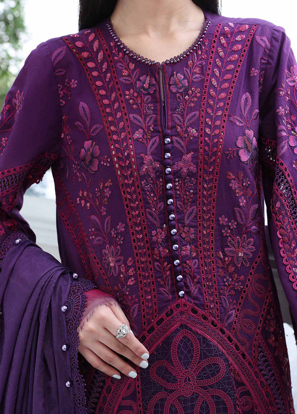 Maria.B Lawn Volume-26 Design D14 Unstitched 3 Piece - Multicolour