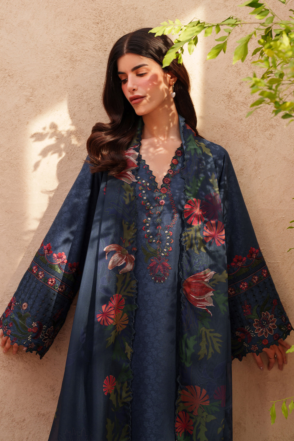 Iznik Eid Lawn '26 EL-01 Unstitched 3 Piece - Navy Blue
