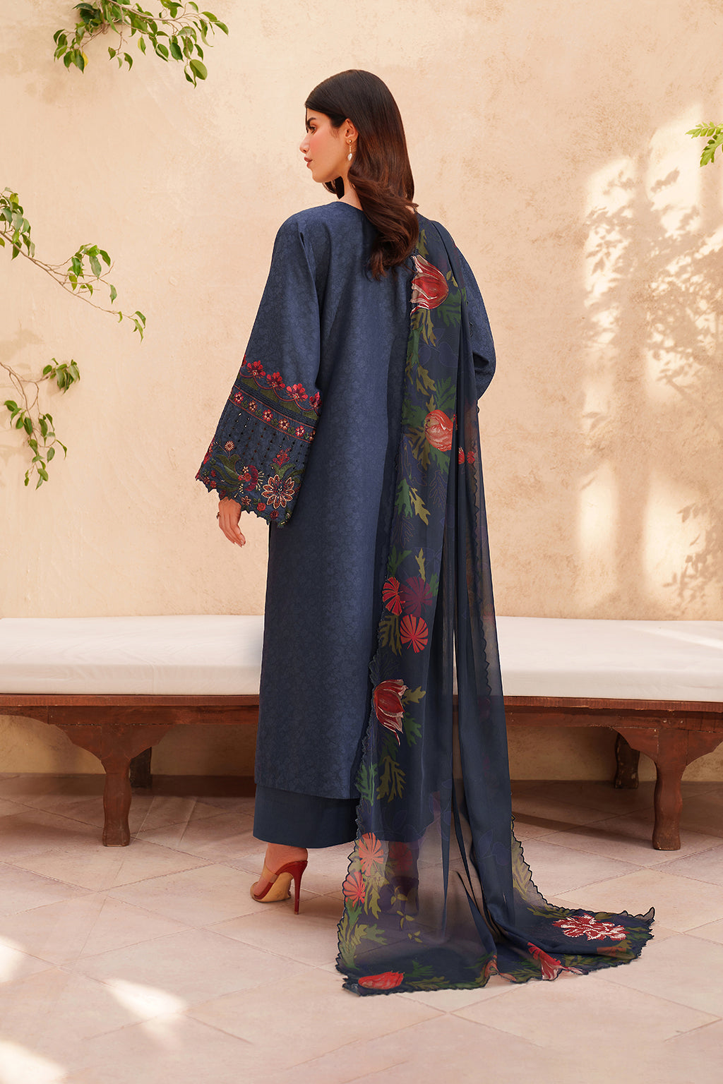 Iznik Eid Lawn '26 EL-01 Unstitched 3 Piece - Navy Blue