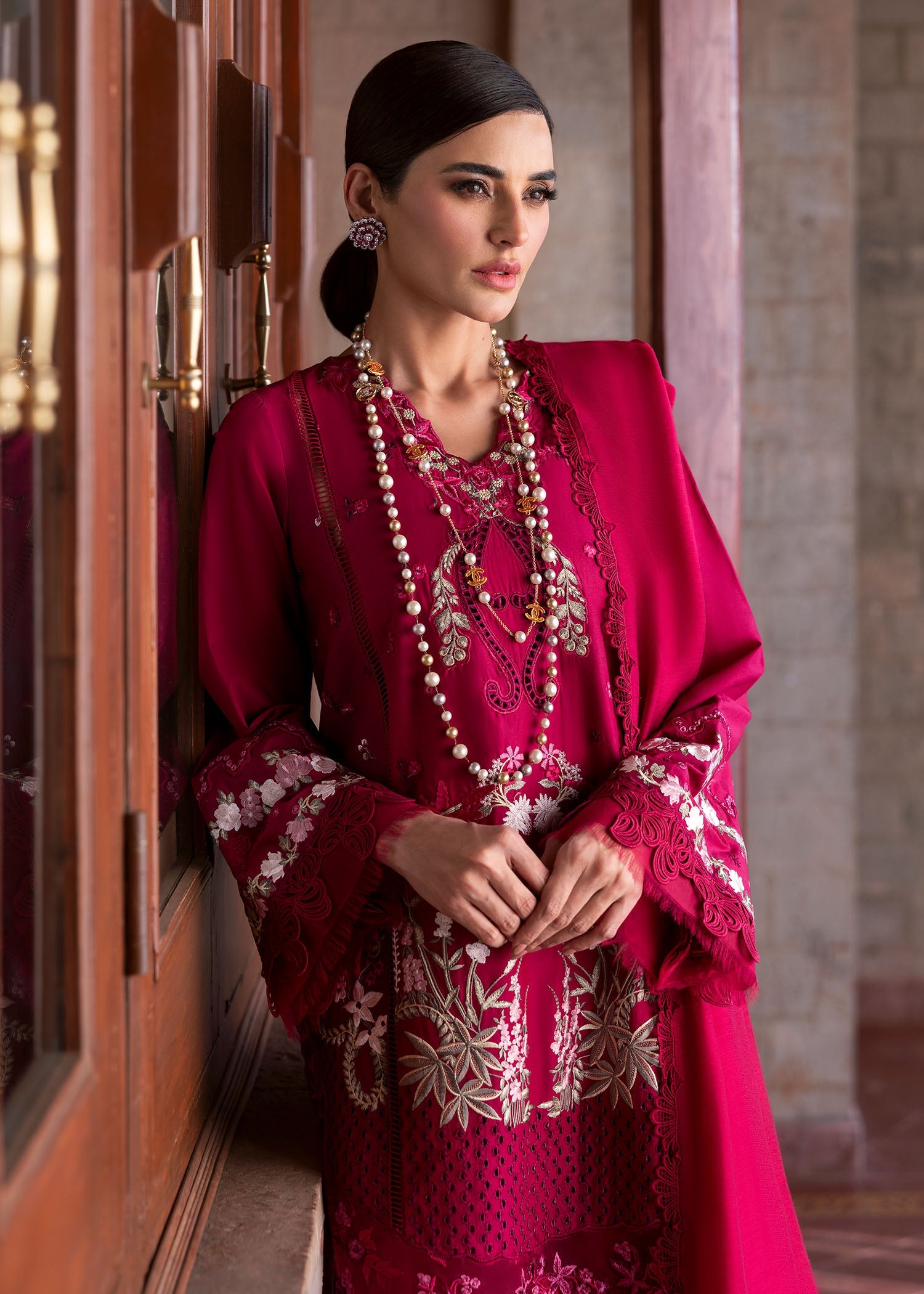 Saira Shakira Bloom Lawn '25 FAYE 7-B Unstitched 3 Piece - Multicolour
