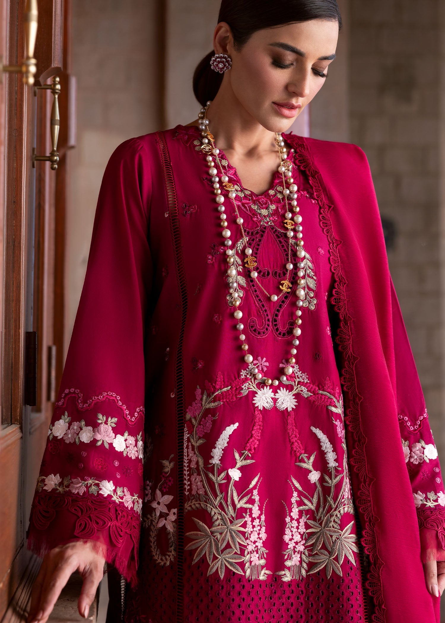 Saira Shakira Bloom Lawn '25 FAYE 7-B Unstitched 3 Piece - Multicolour