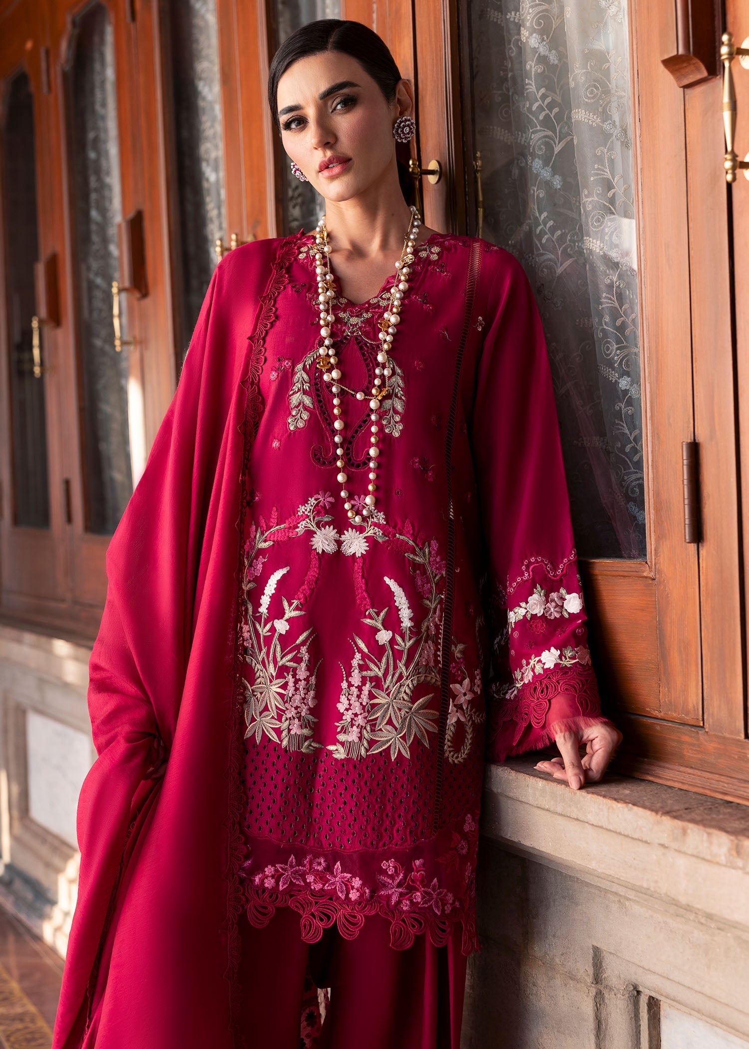 Saira Shakira Bloom Lawn '25 FAYE 7-B Unstitched 3 Piece - Multicolour