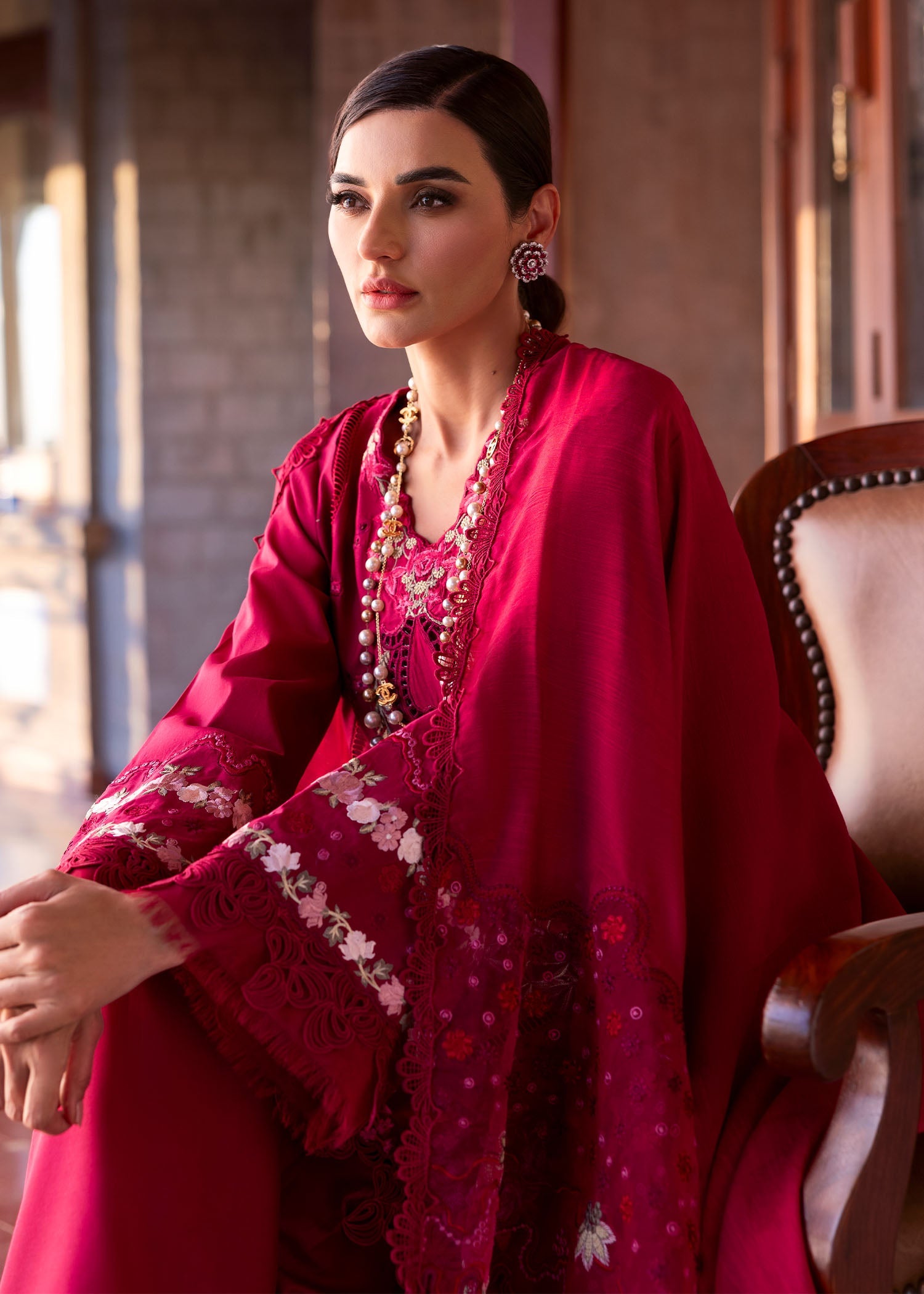 Saira Shakira Bloom Lawn '25 FAYE 7-B Unstitched 3 Piece - Multicolour