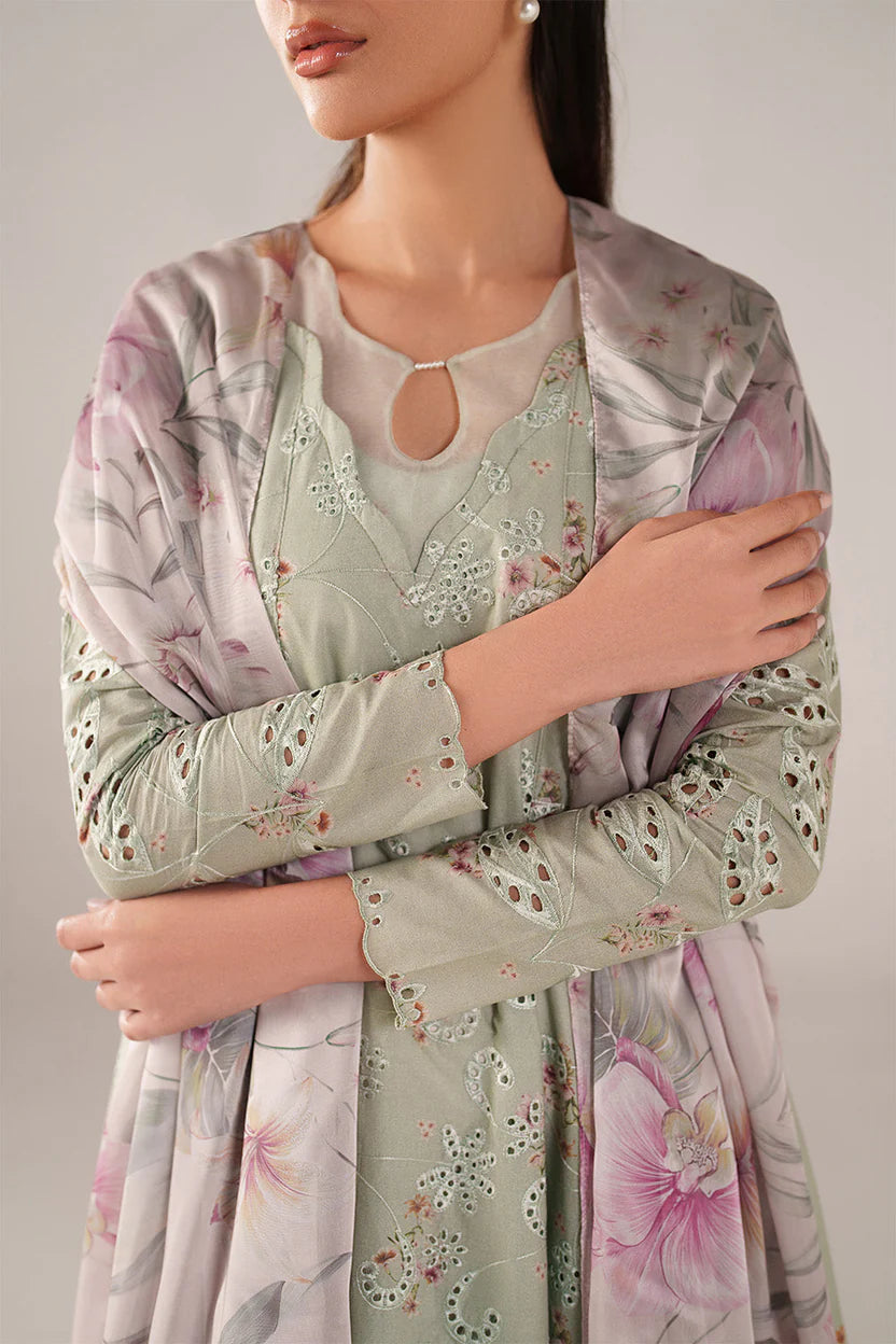 Iznik Spring Summer '26 SS-03 Unstitched 3 Piece - Sage Green