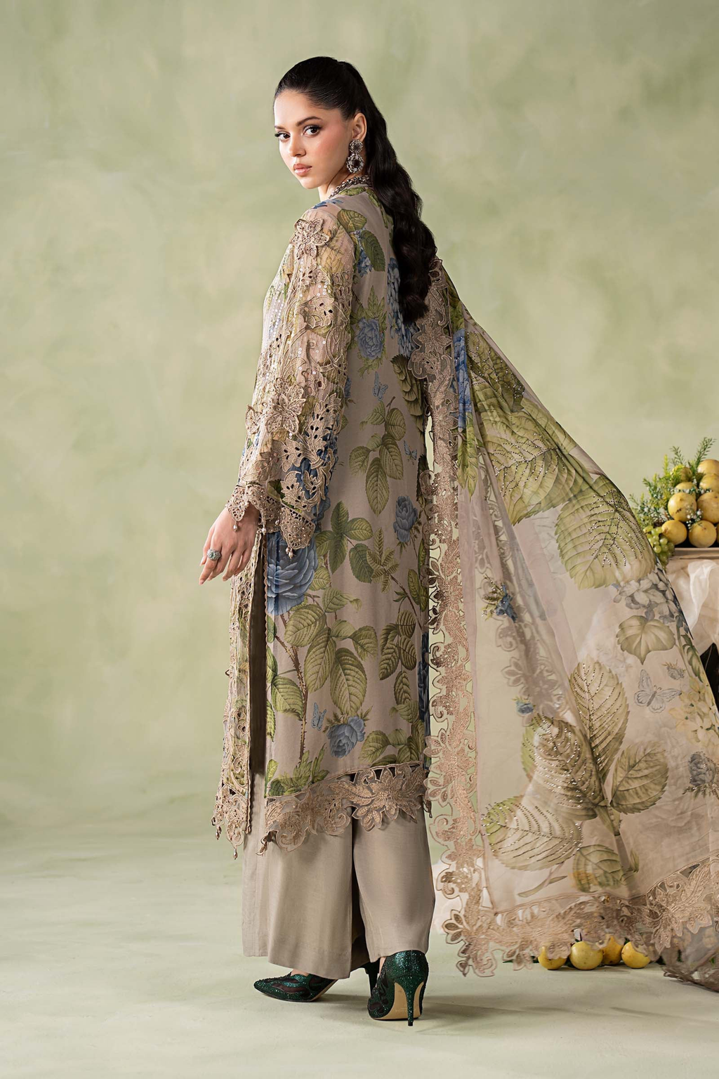 Maria.B Embroidered Chiffon Unstitched 3 Piece
