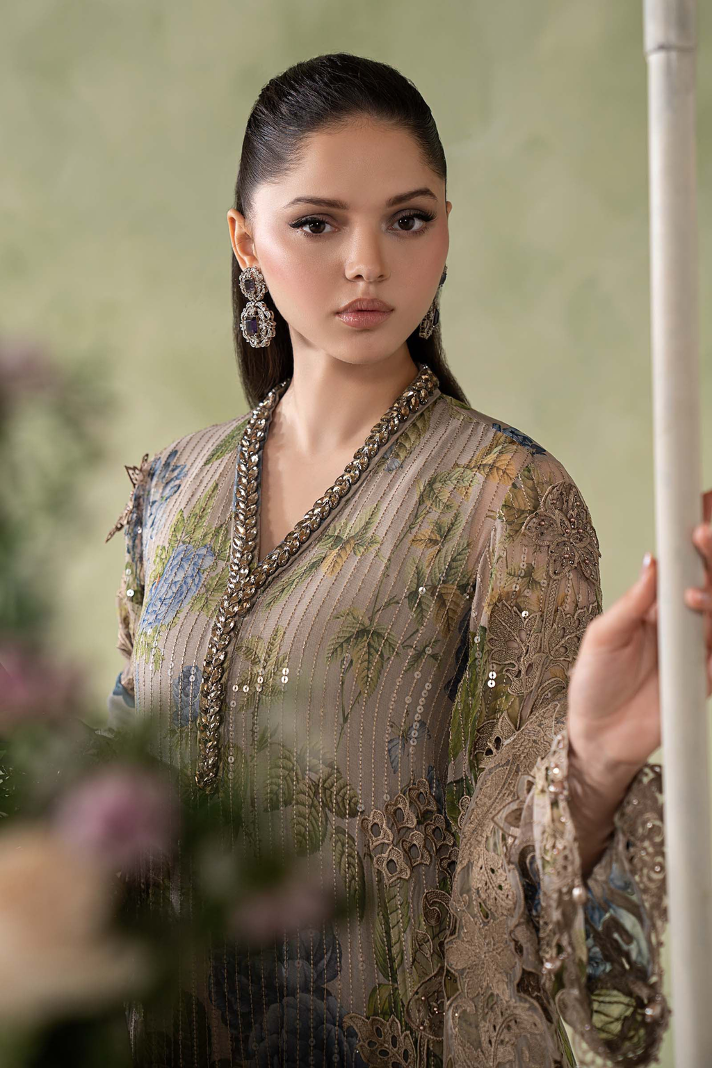 Maria.B Embroidered Chiffon Unstitched 3 Piece