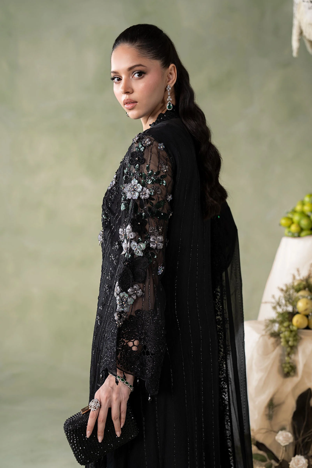 Maria.B Embroidered Chiffon Unstitched 3 Piece