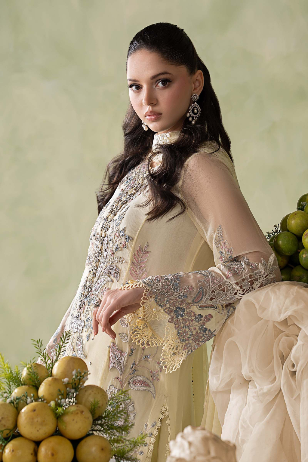 Maria.B Embroidered Chiffon Unstitched 3 Piece