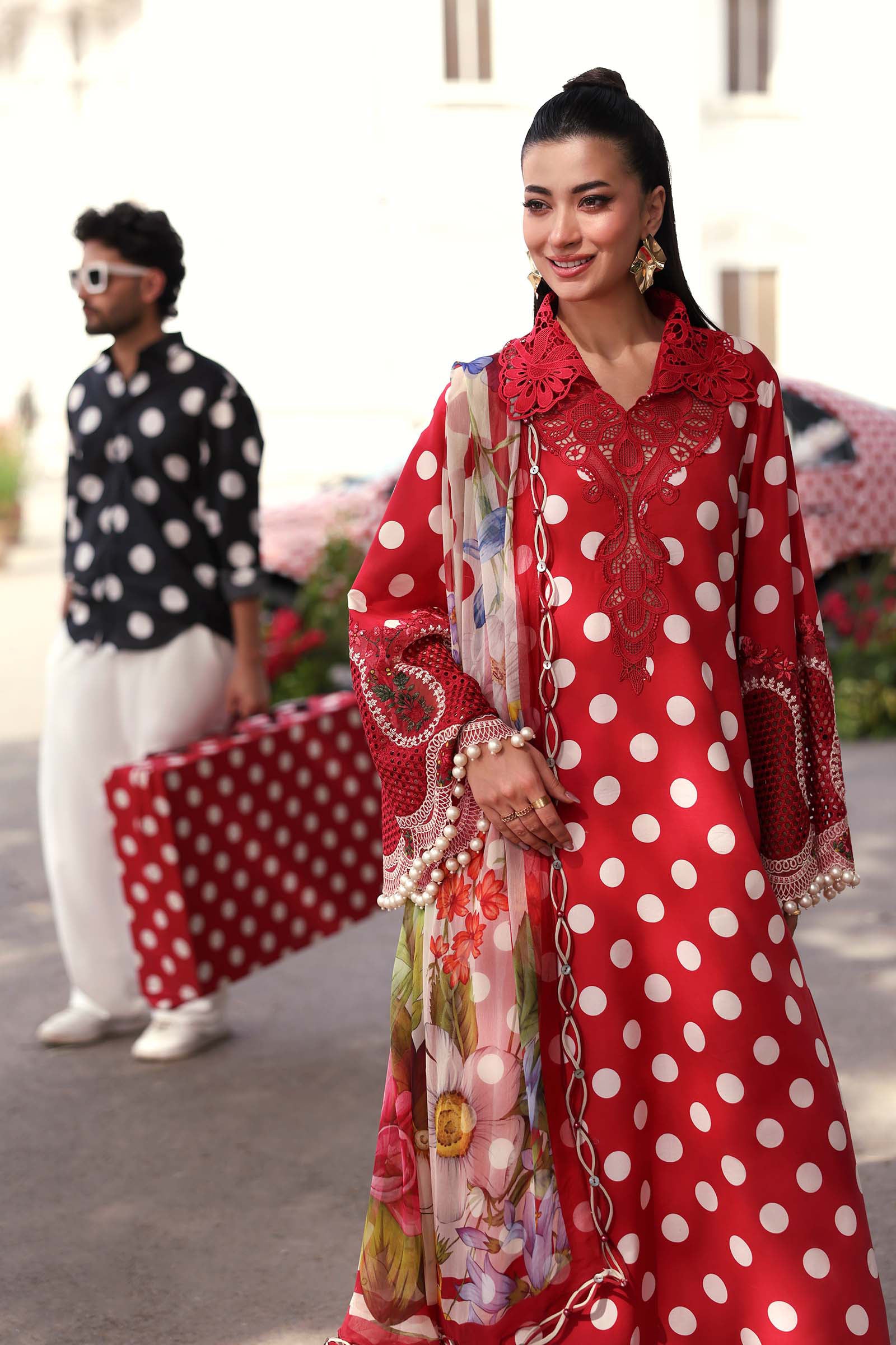 Maria.B M.Prints Volume-30 Design 8B Unstitched 3 Piece - Multicolour