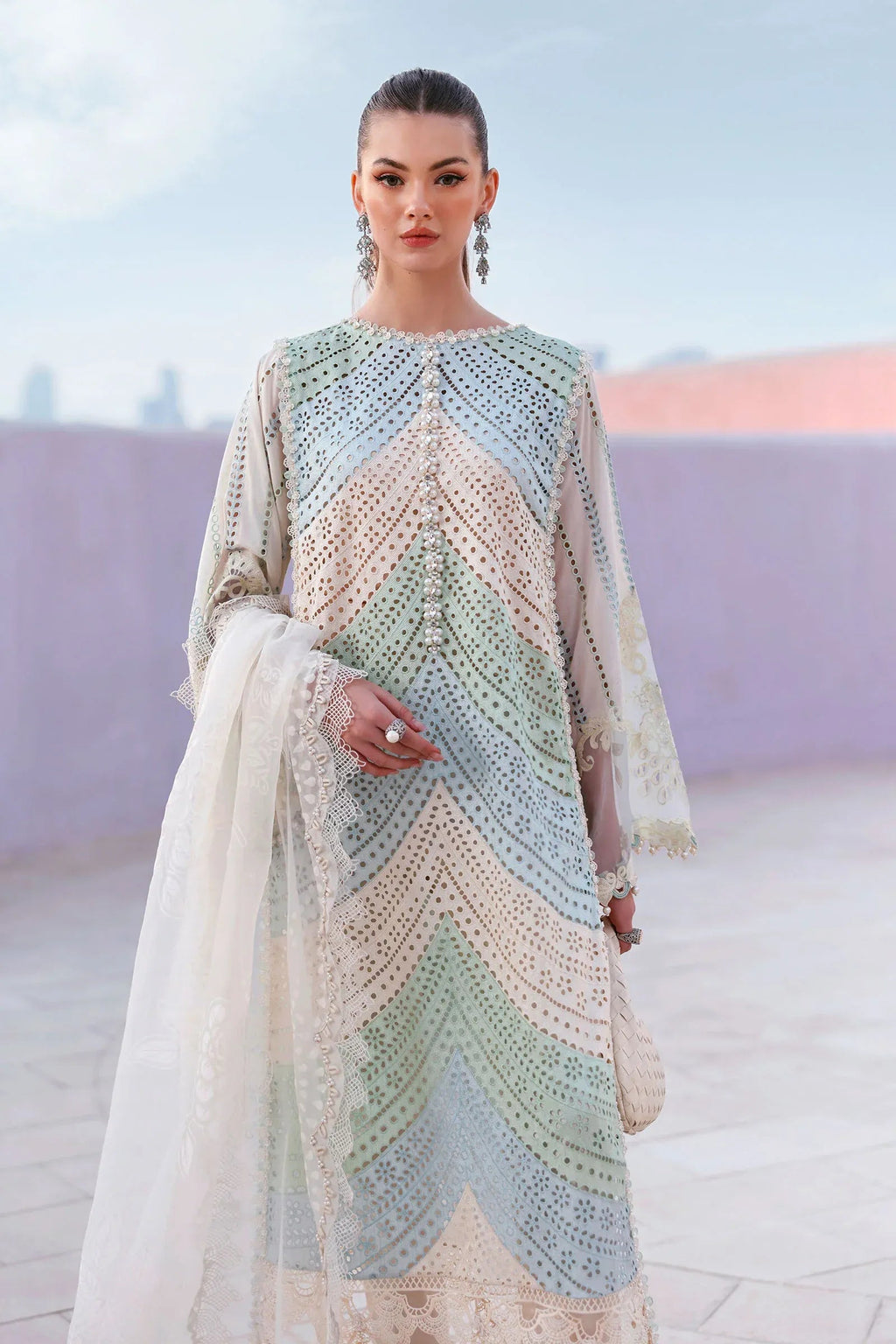 Maria.B Lawn Volume-26 Design 12A Unstitched 3 Piece - Multicolour