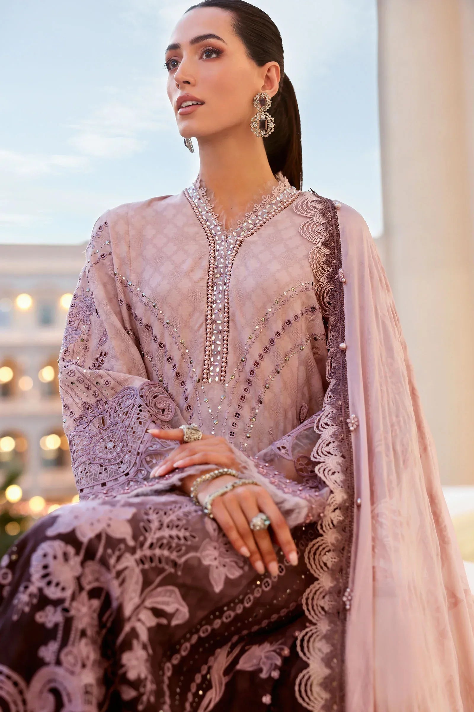 Maria.B Lawn Volume-26 Design 1B Unstitched 3 Piece - Lilac