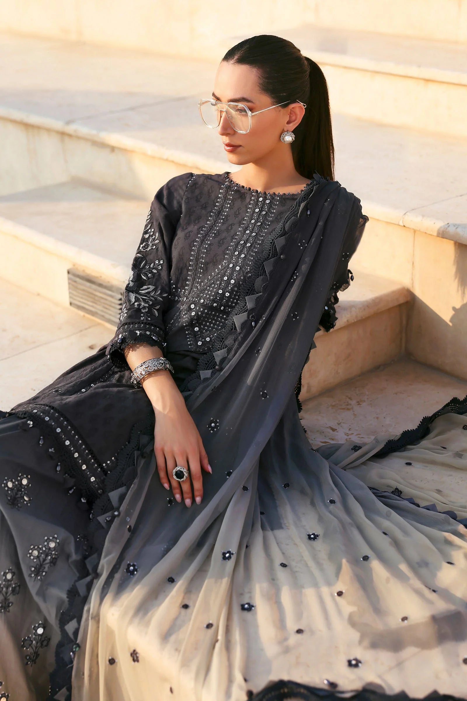 Maria.B Lawn Volume-26 Design 2B Unstitched 3 Piece - Multicolour