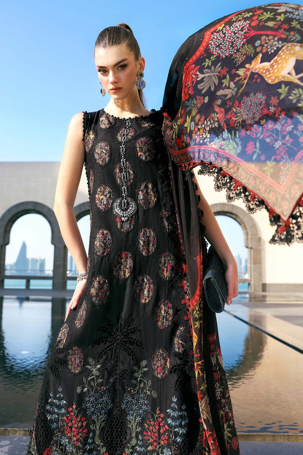 Maria.B Lawn Volume-26 Design 5B Unstitched 3 Piece - Multicolour