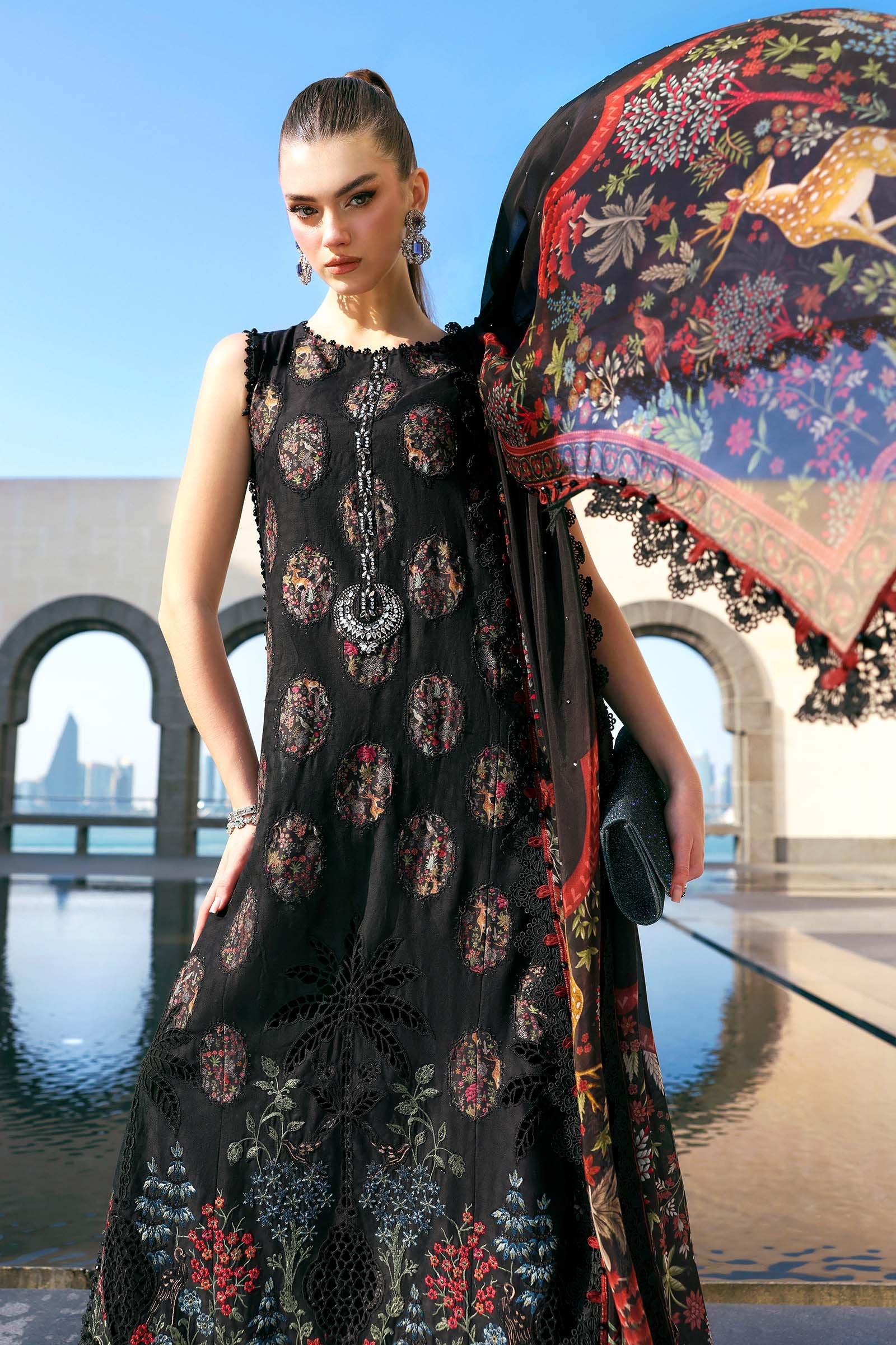 Maria.B Lawn Volume-26 Design 5B Unstitched 3 Piece - Multicolour