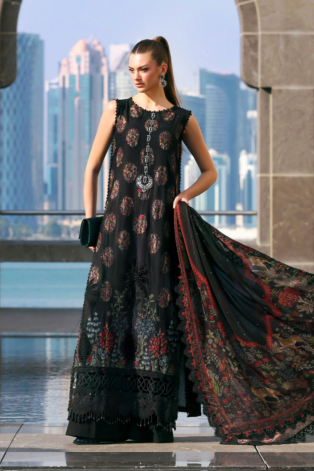 Maria.B Lawn Volume-26 Design 5B Unstitched 3 Piece - Multicolour