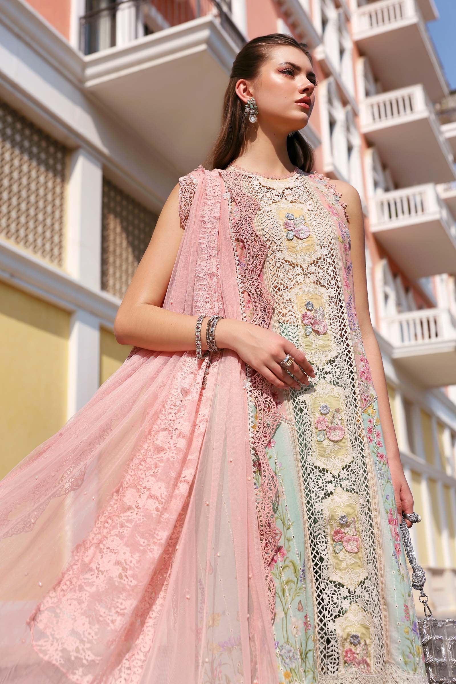 Maria.B Lawn Volume-26 Design 6A Unstitched 3 Piece - Multicolour