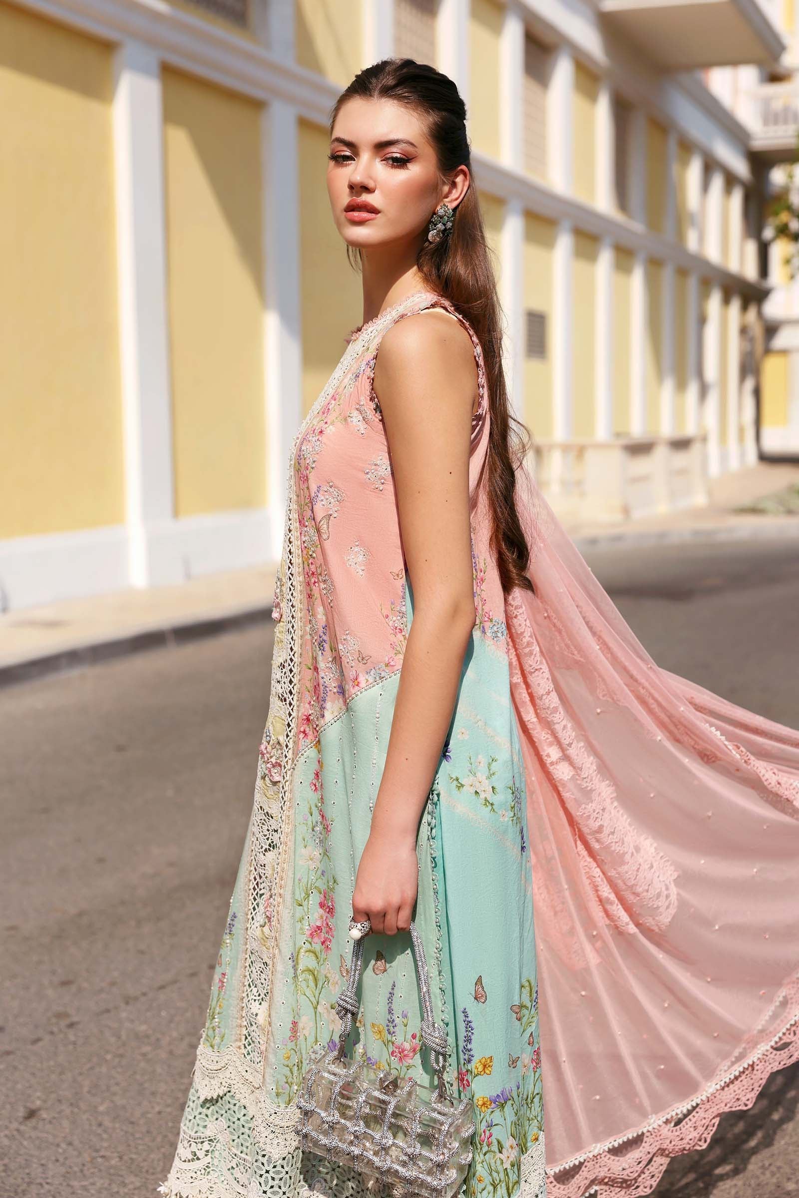 Maria.B Lawn Volume-26 Design 6A Unstitched 3 Piece - Multicolour