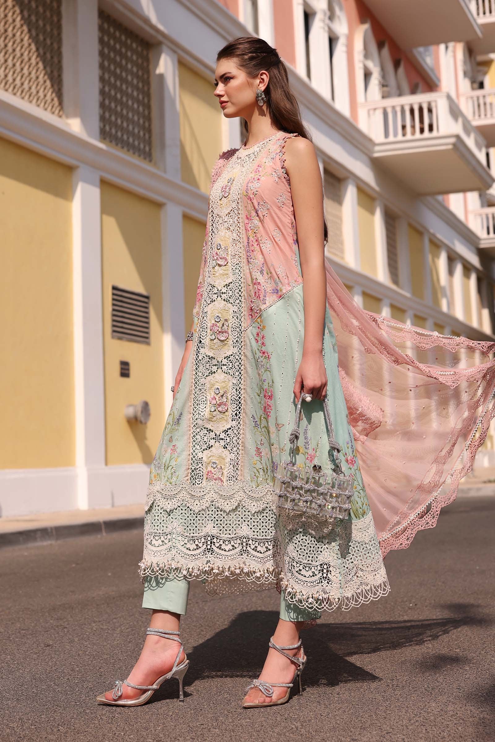 Maria.B Lawn Volume-26 Design 6A Unstitched 3 Piece - Multicolour