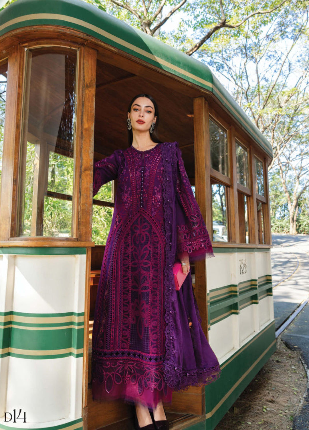 Maria.B Lawn Volume-26 Design D14 Unstitched 3 Piece - Multicolour