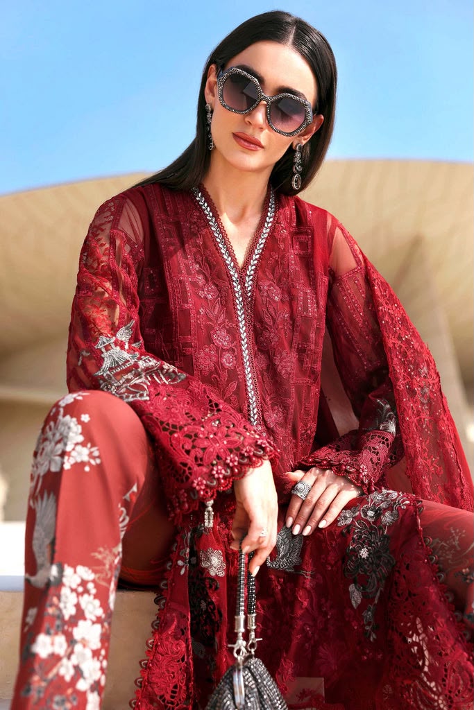 Maria.B Lawn Volume-26 Design 7A Unstitched 3 Piece - Multicolour