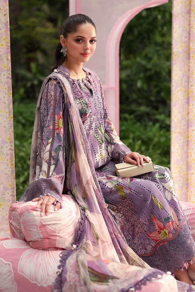 Maria.B M.Prints Volume-30 Design 6B Unstitched 3 Piece - Lilac