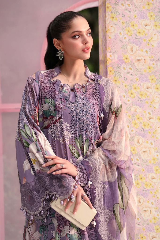 Maria.B M.Prints Volume-30 Design 6B Unstitched 3 Piece - Lilac