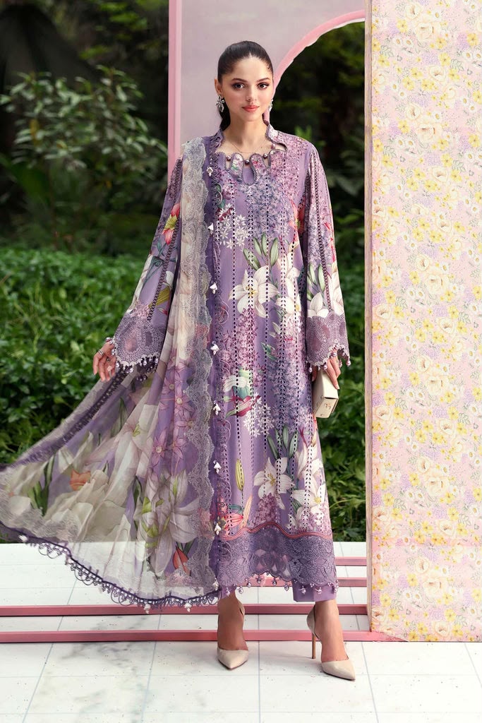 Maria.B M.Prints Volume-30 Design 6B Unstitched 3 Piece - Lilac
