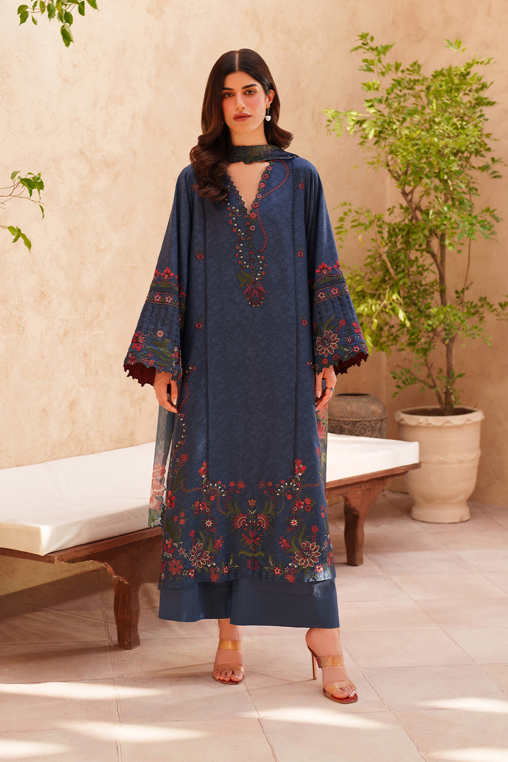 Iznik Eid Lawn '26 EL-01 Unstitched 3 Piece - Navy Blue